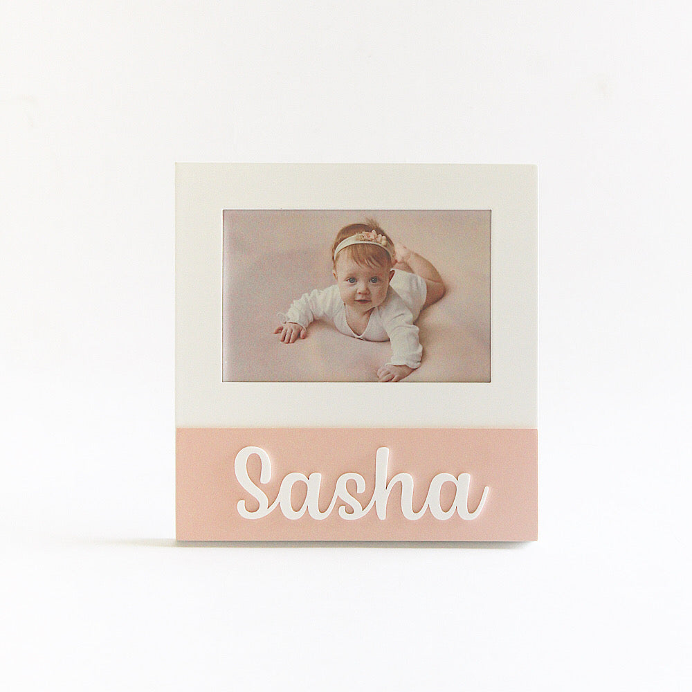 Personalized Square Frame - Pink