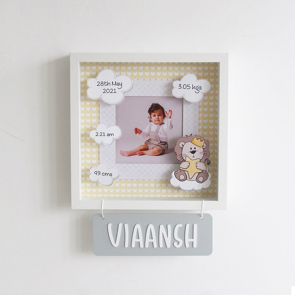 Shadow Box Frame - Lion Theme