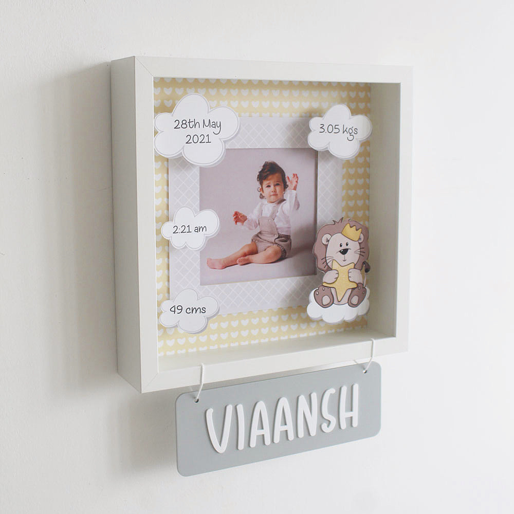 Shadow Box Frame - Lion Theme