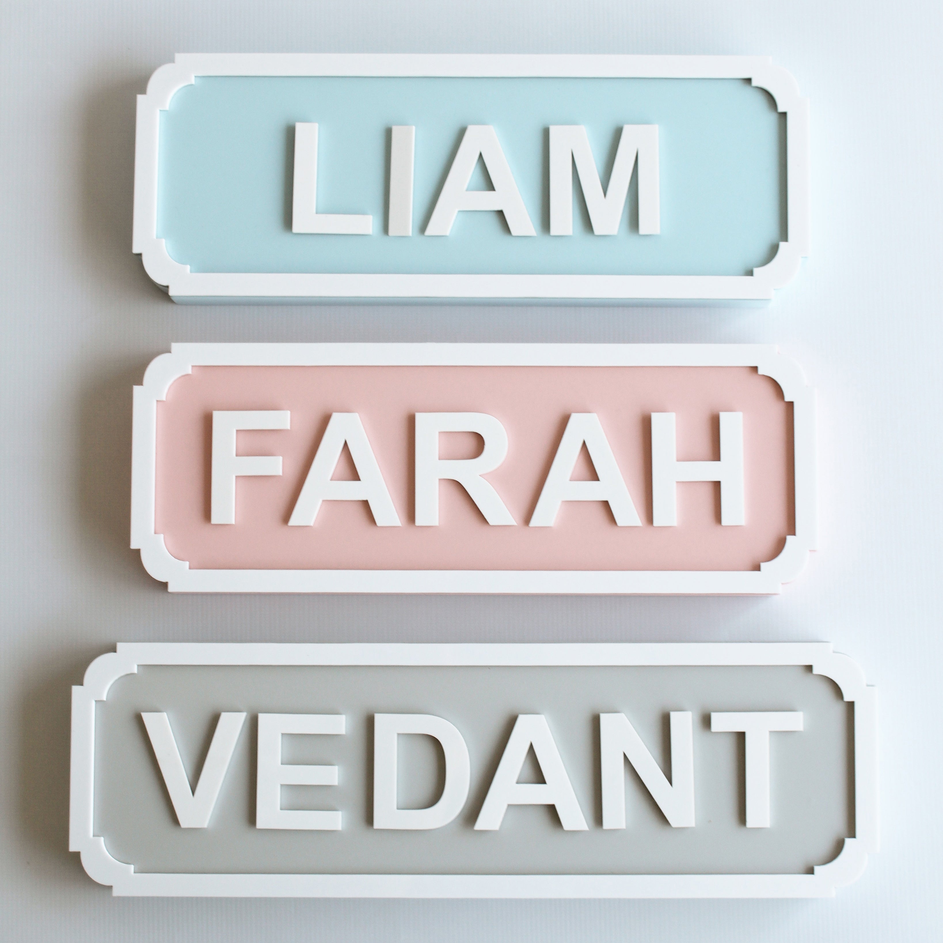Name Plaque - 8 and 9 Letters