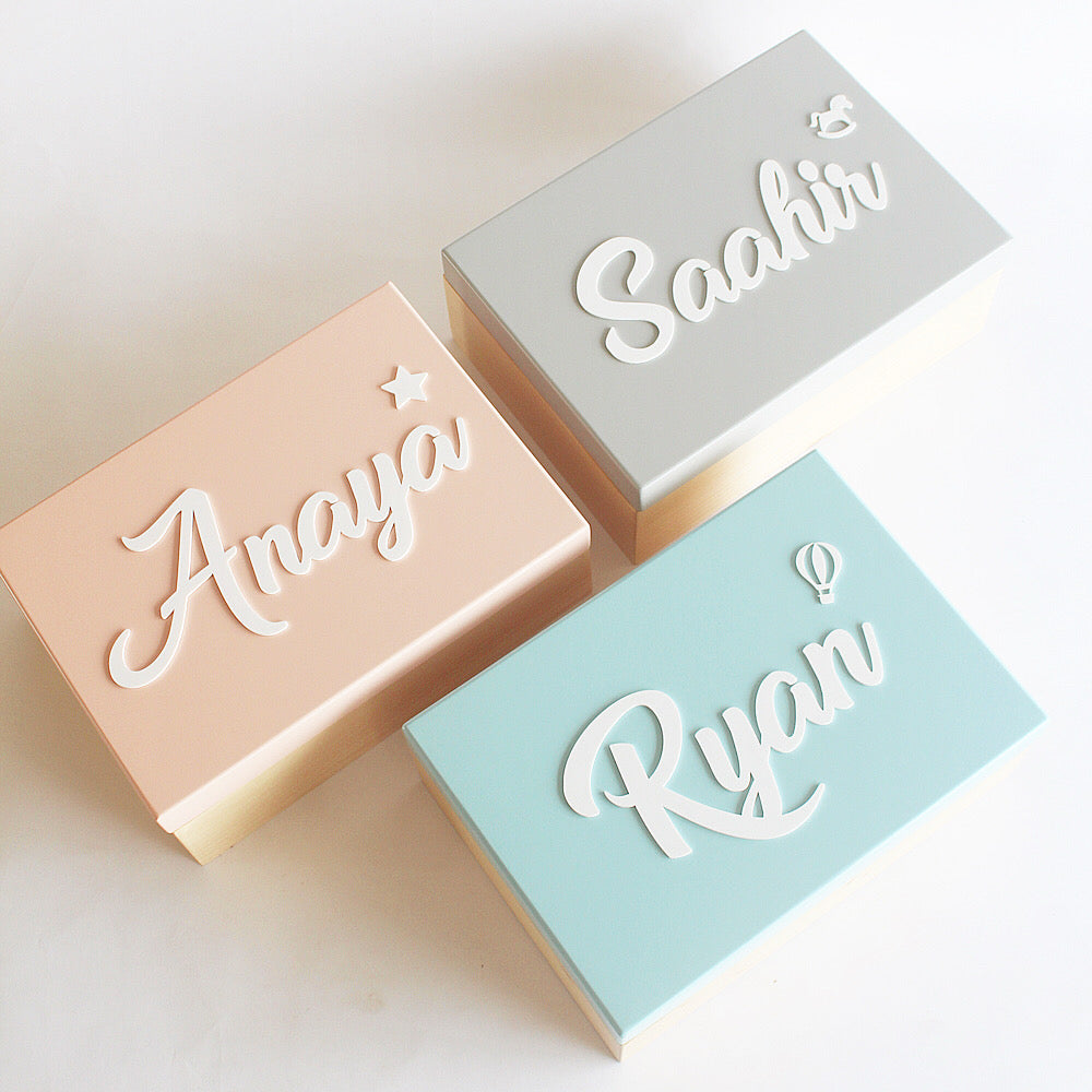 Personalized Storage Box - Blue