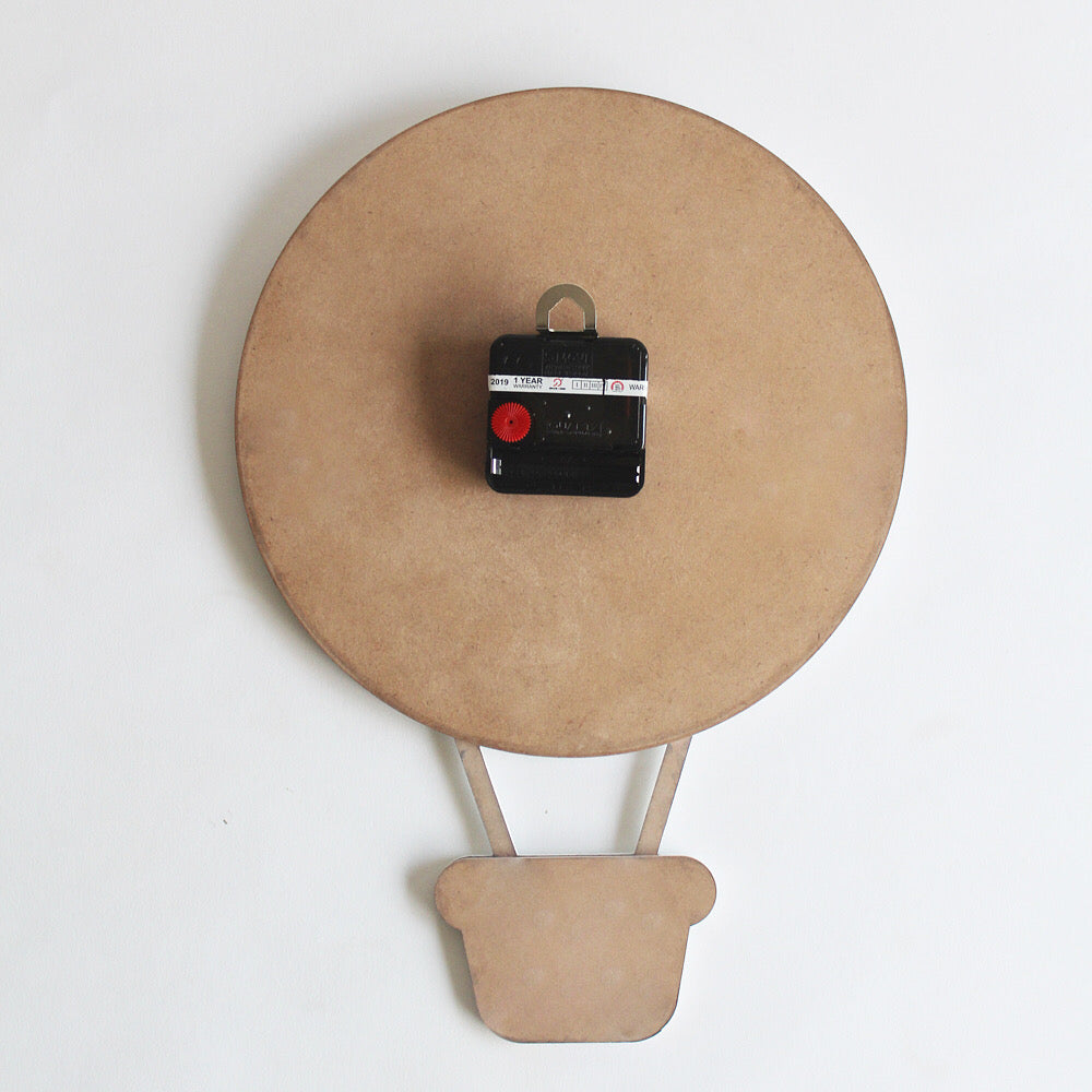 Hot Air Balloon Clock - Pink