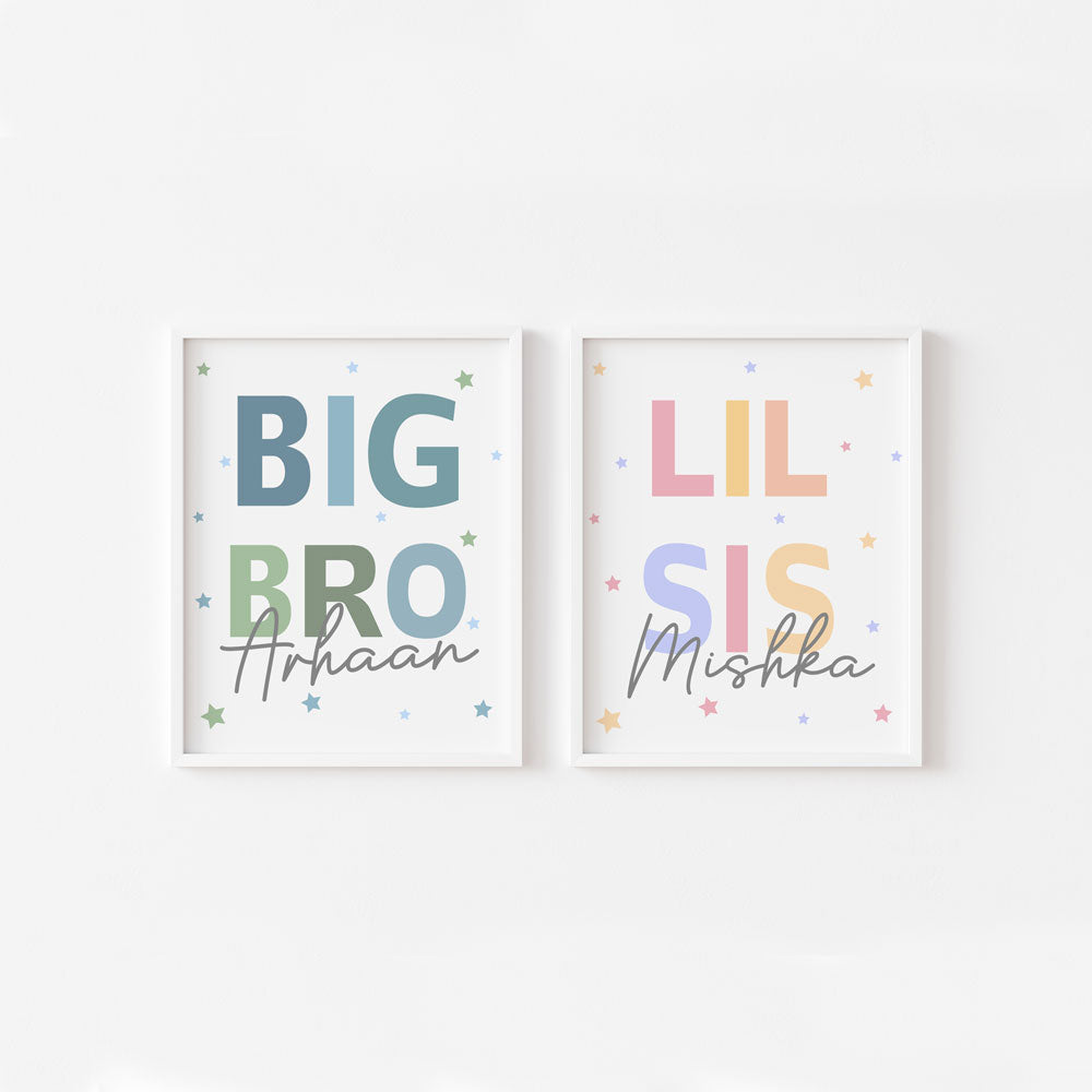 Big Bro Lil Sis Frame Set