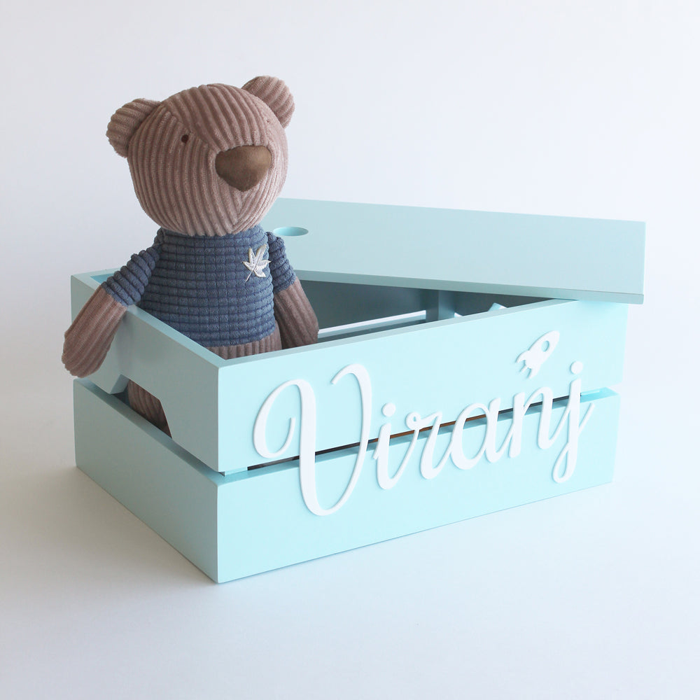 Personalized Name Box - Blue
