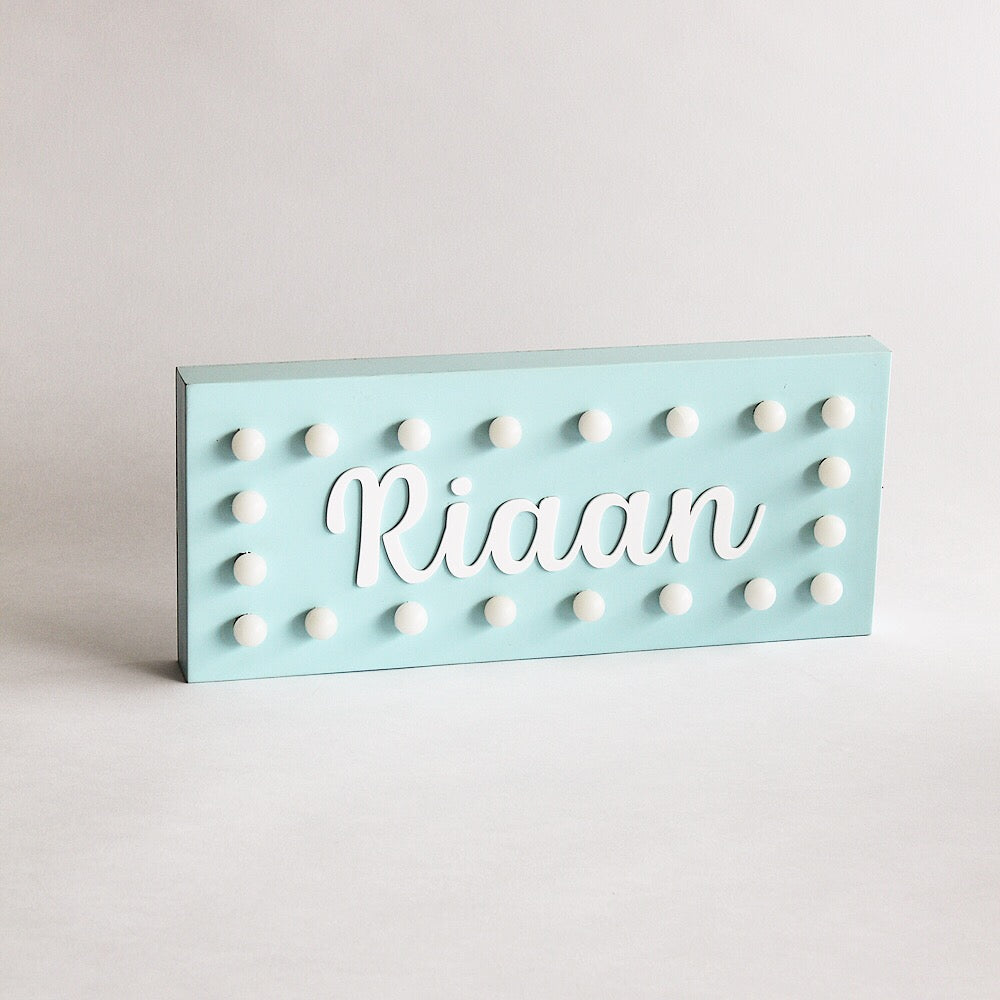 Hollywood Name Sign Light