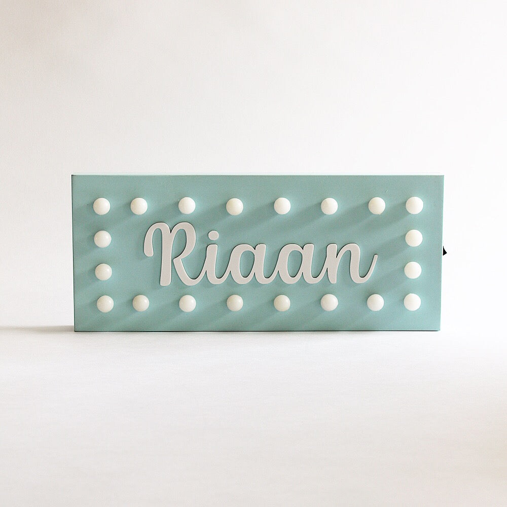 Hollywood Name Sign Light