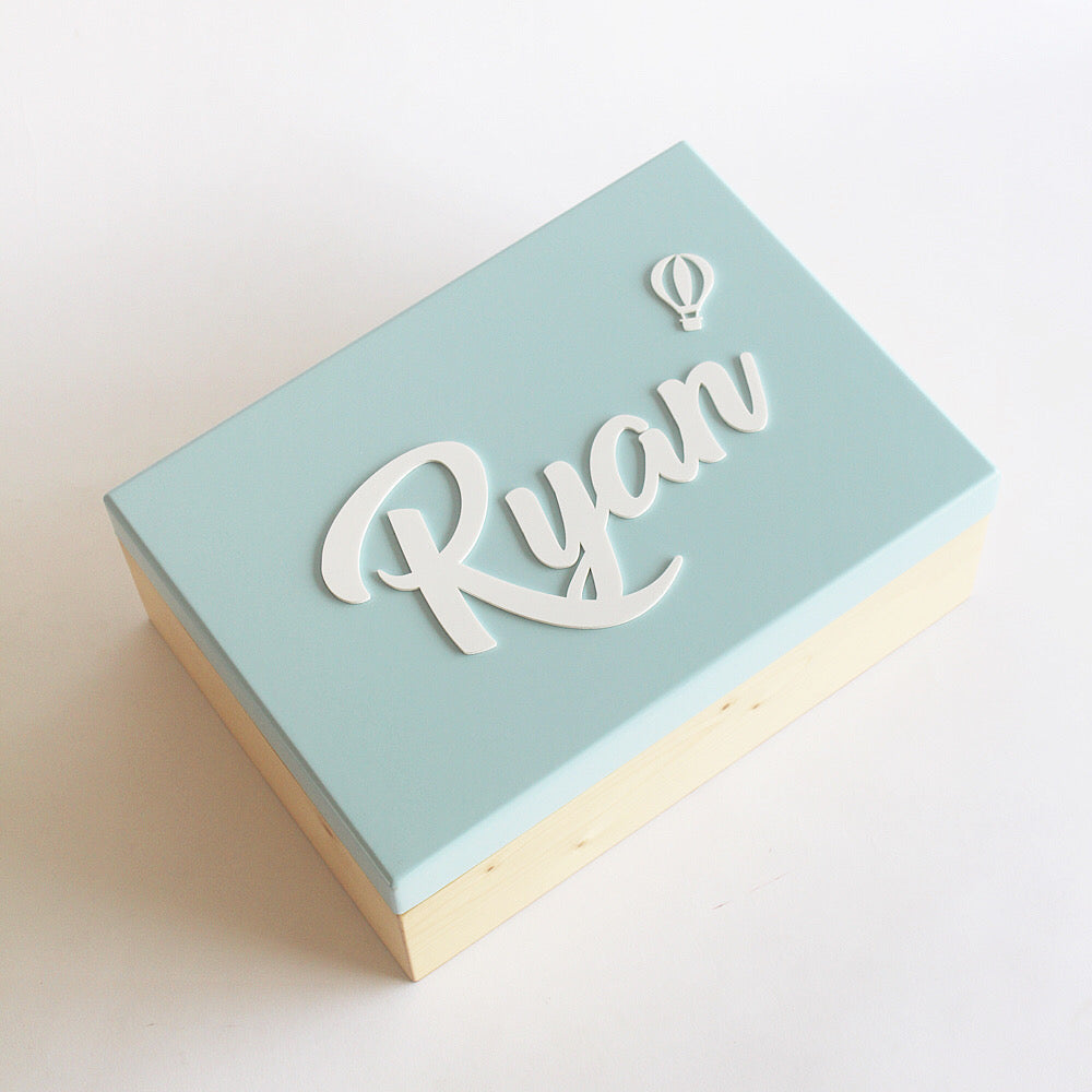 Personalized Storage Box - Blue