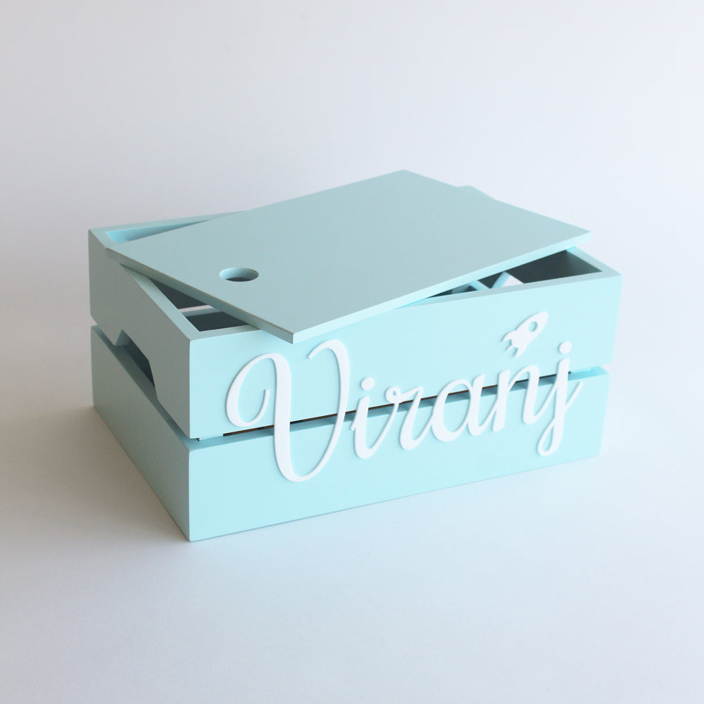 Personalized Name Box - Blue