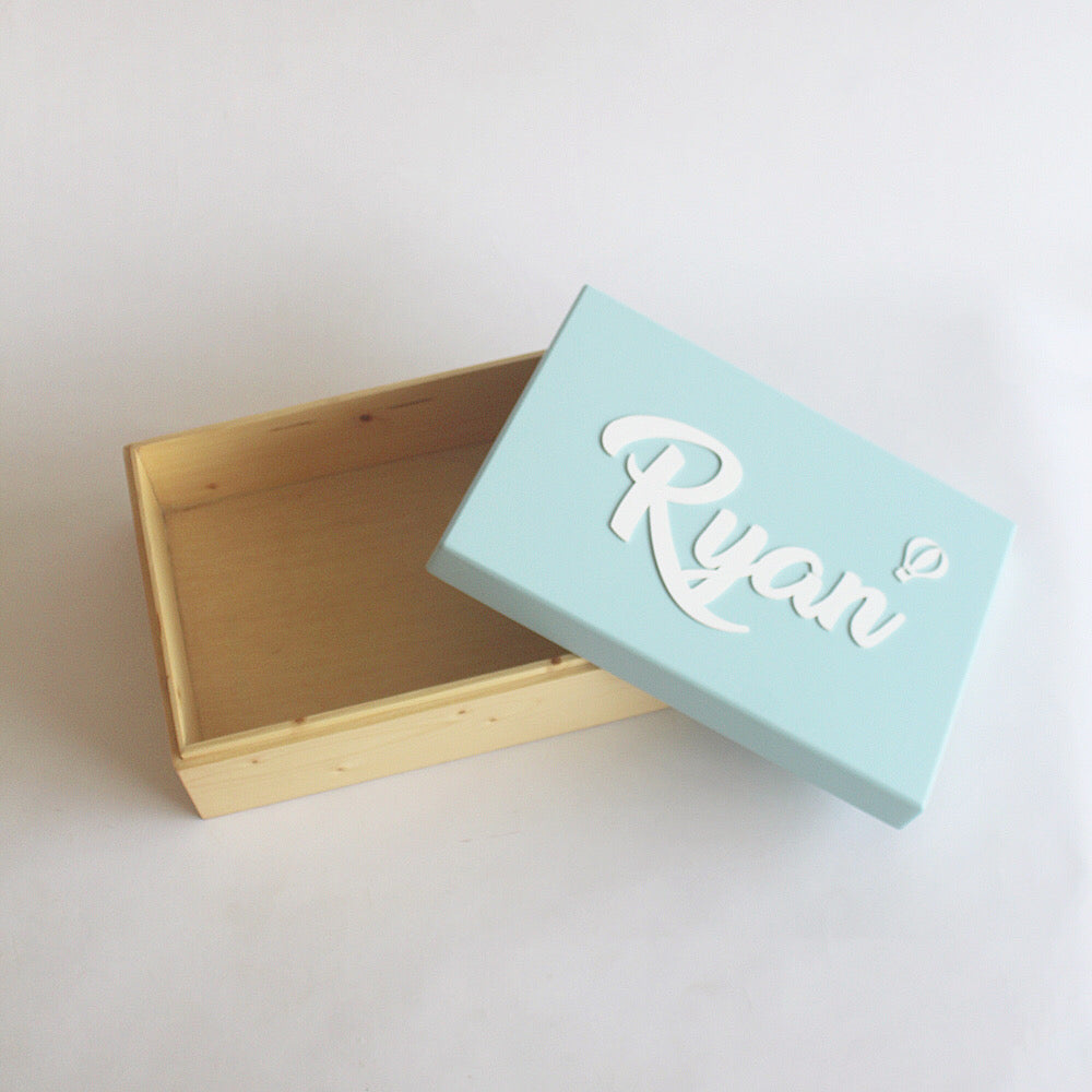 Personalized Storage Box - Blue