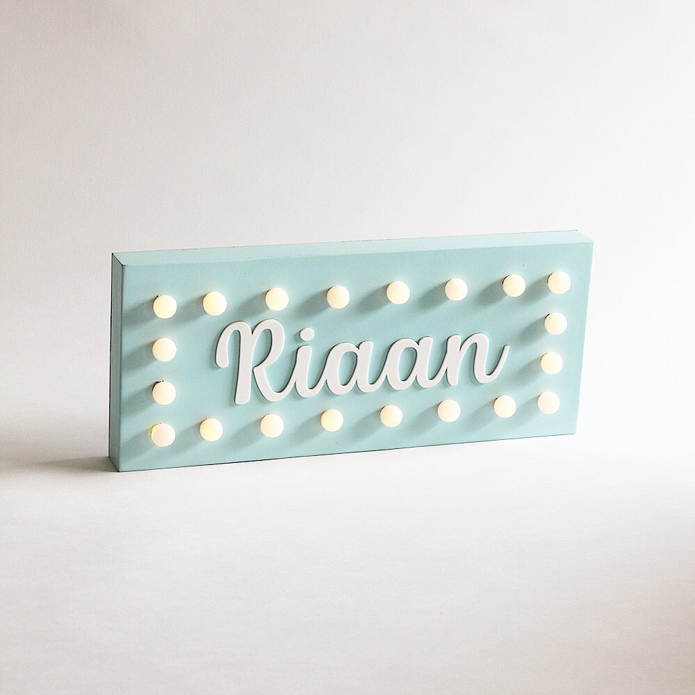 Hollywood Name Sign Light