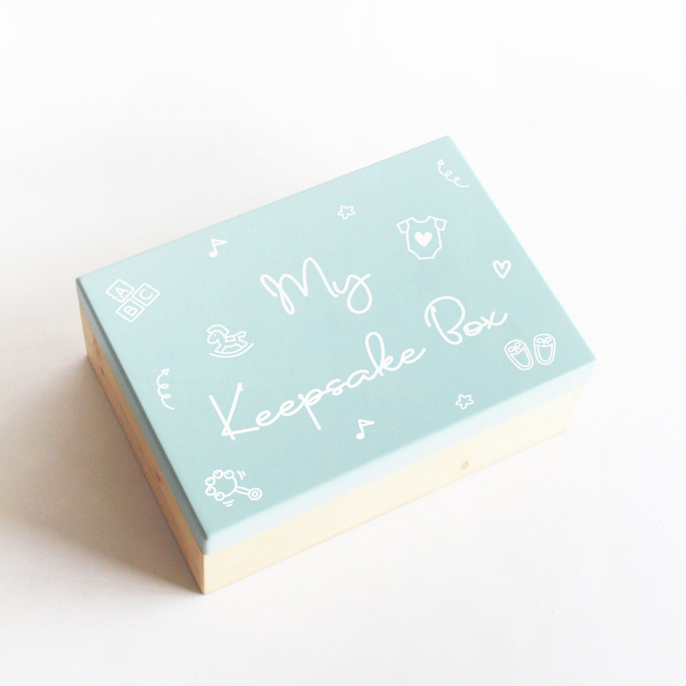 My Keepsake Box (Baby Theme) - Blue