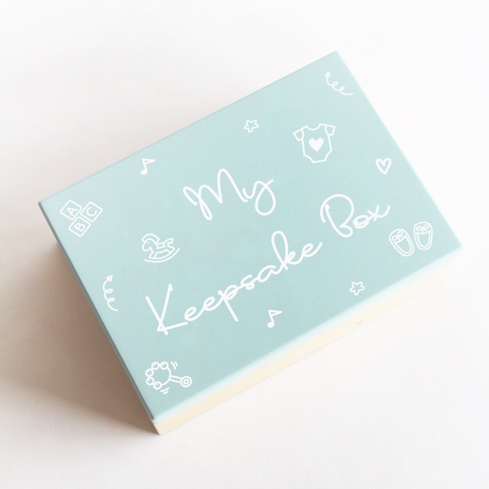 My Keepsake Box (Baby Theme) - Blue