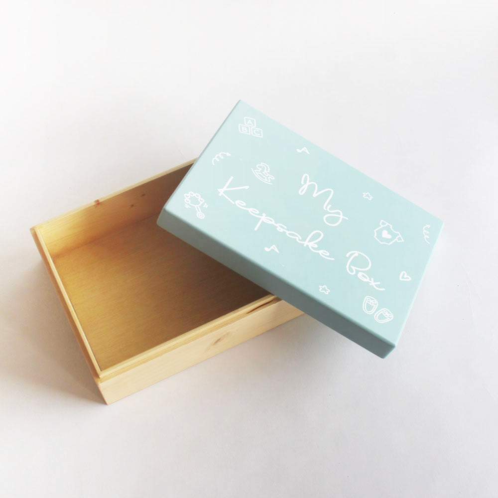 My Keepsake Box (Baby Theme) - Blue