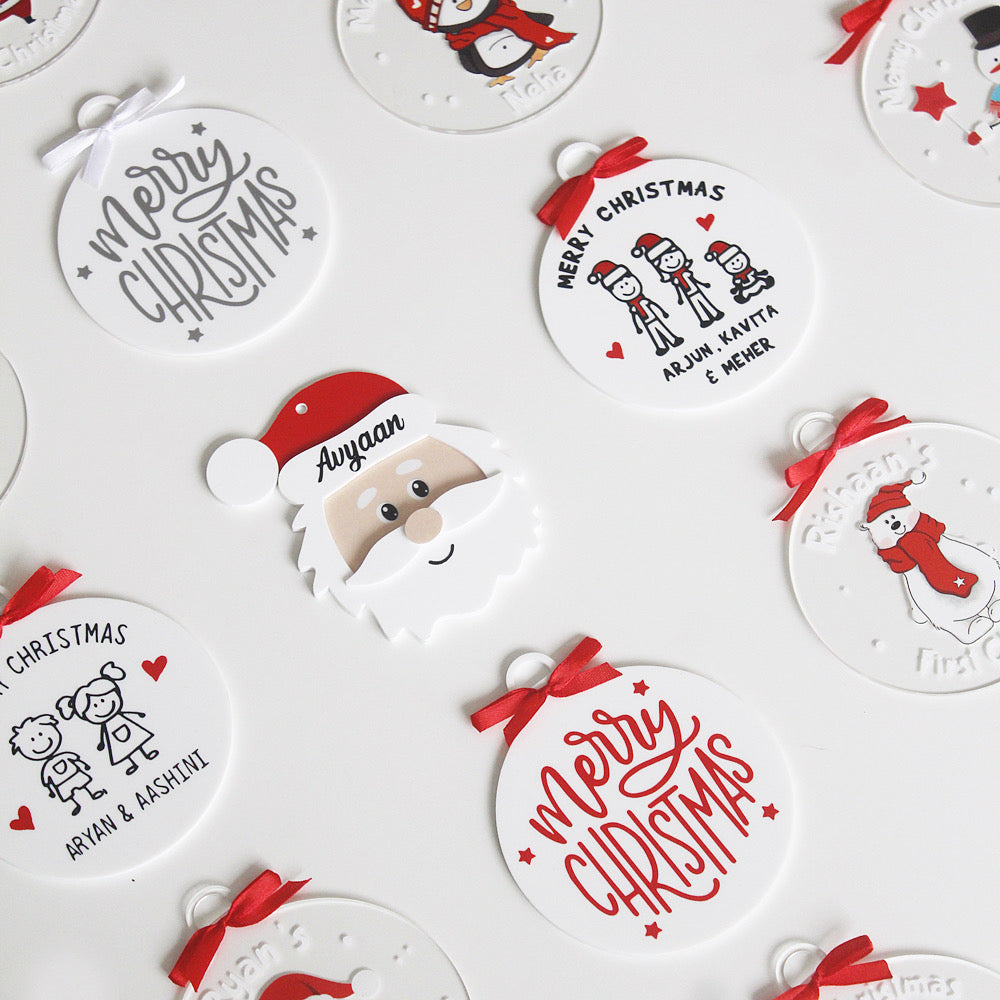 Personalized Santa Ornament