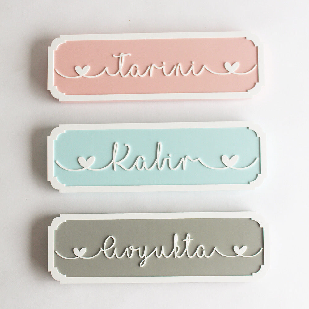 Name Plaque Cursive - Single Name