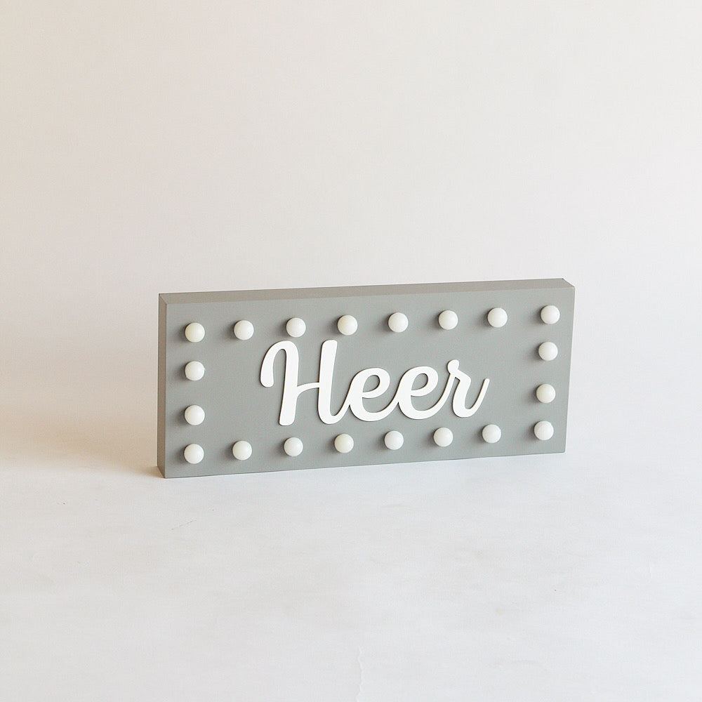 Hollywood Name Sign Light