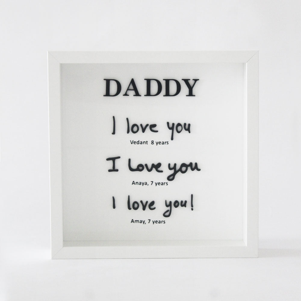 Personalized Handwritten Frame - Black & White