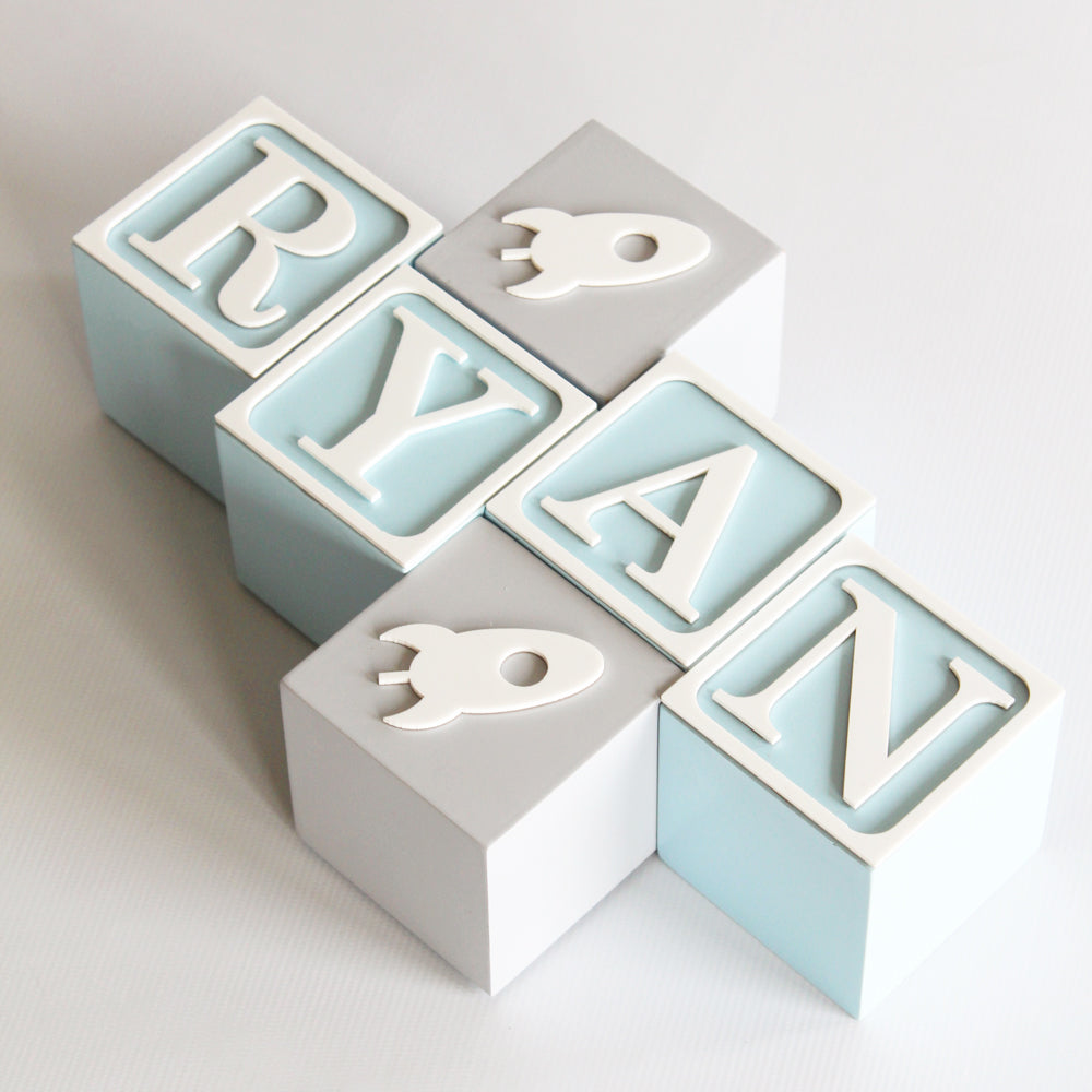 Name Blocks - Vintage