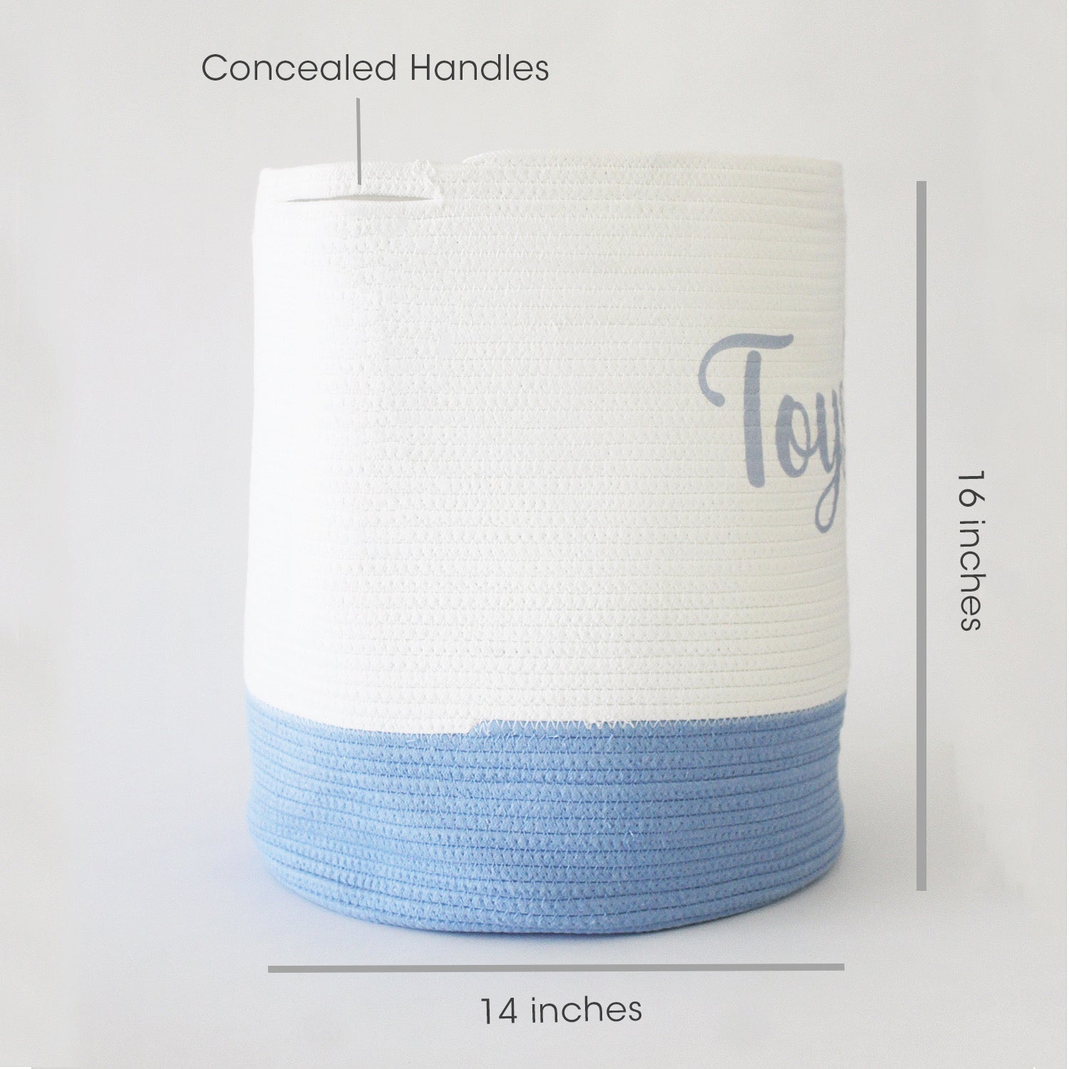 Personalized Storage Basket - Set of 3 - Blue