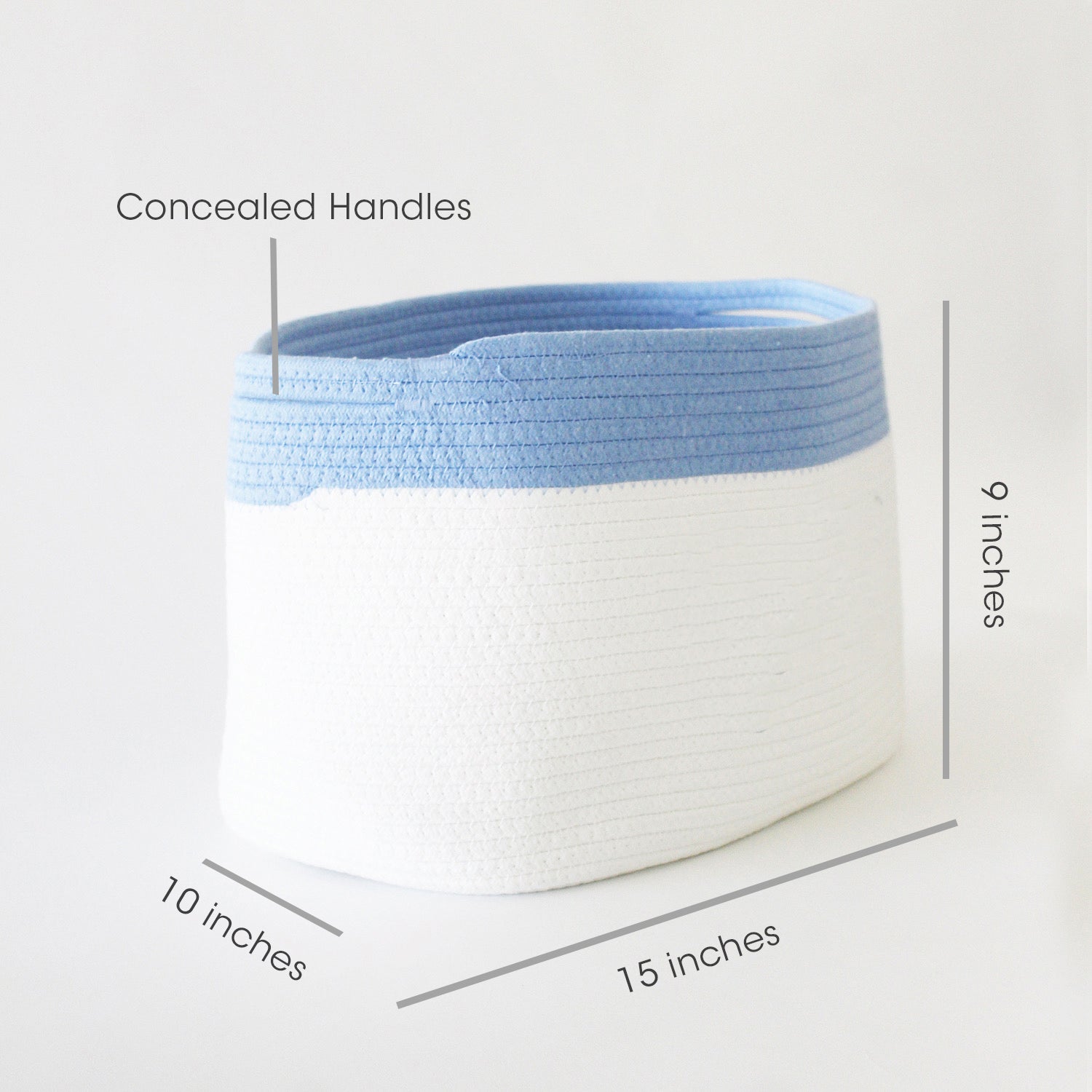 Personalized Storage Basket - Medium - Ellie Theme - Blue