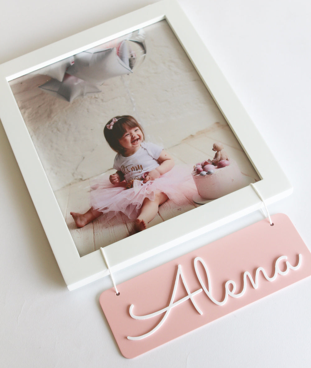 Personalized Name Frame - Pink