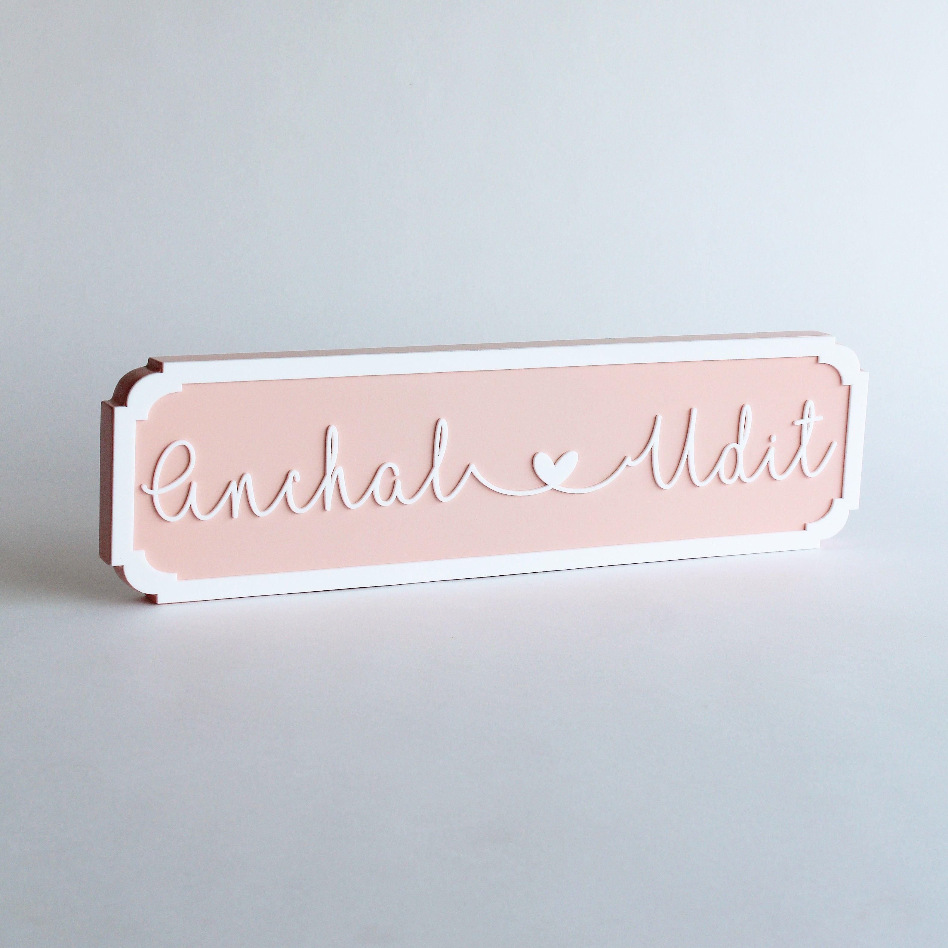 Name Plaque Cursive - Double Name