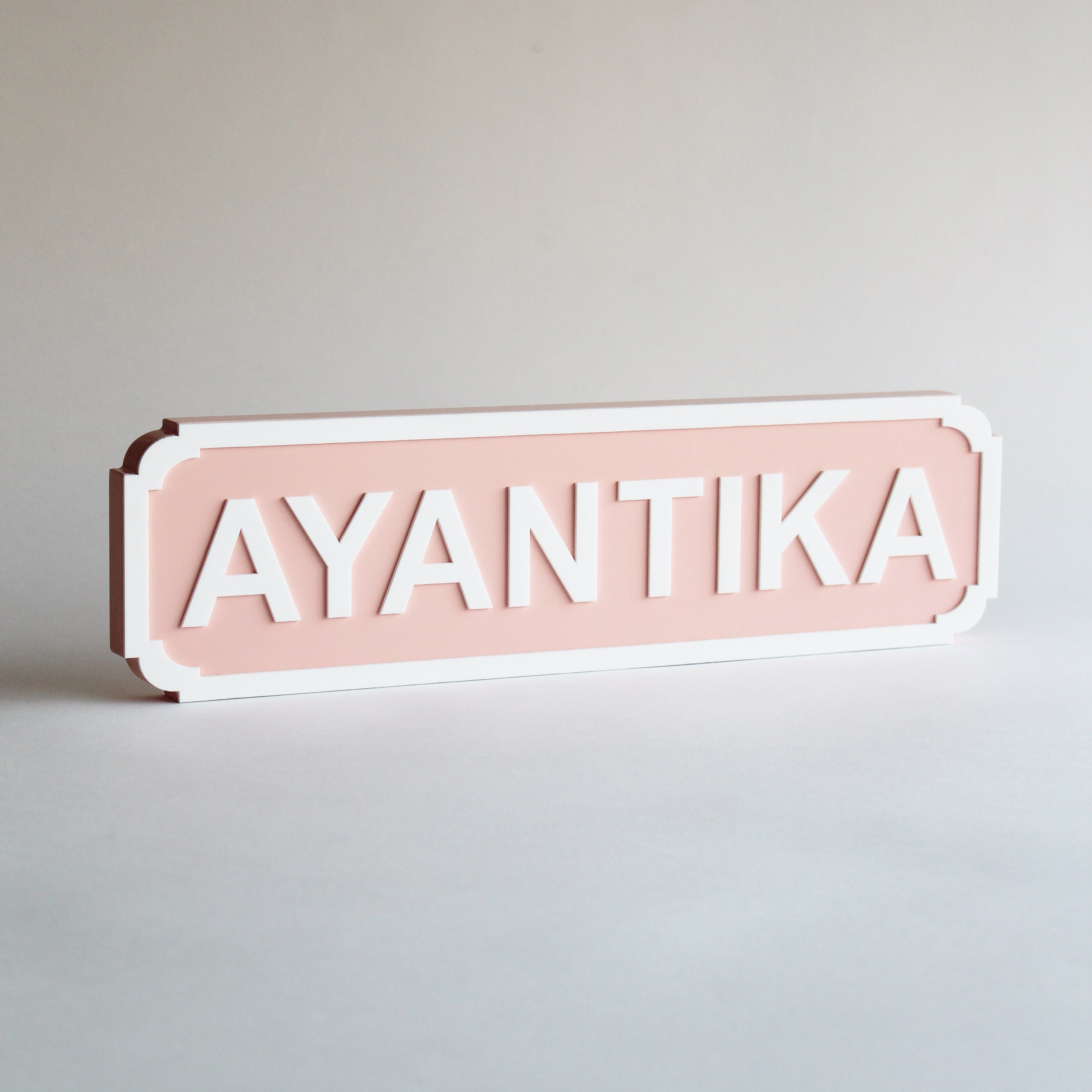 Name Plaque - 8 and 9 Letters