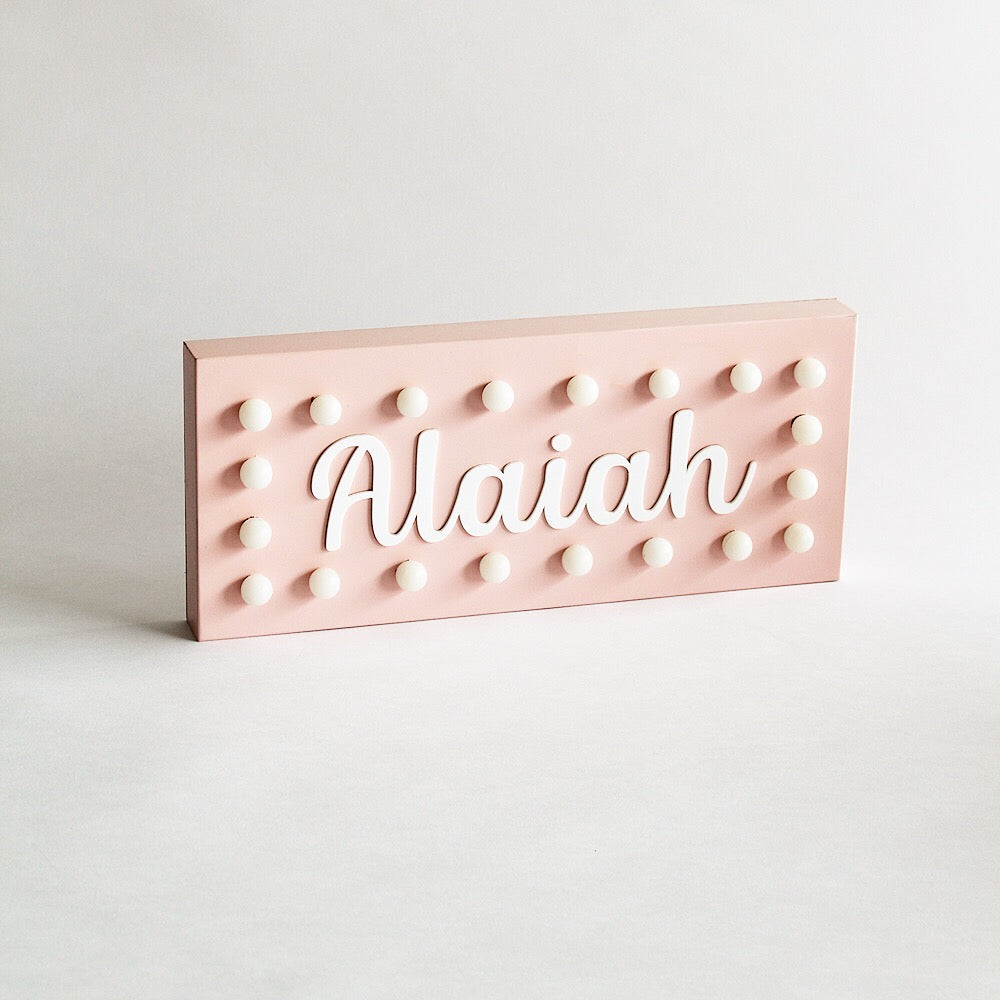 Hollywood Name Sign Light