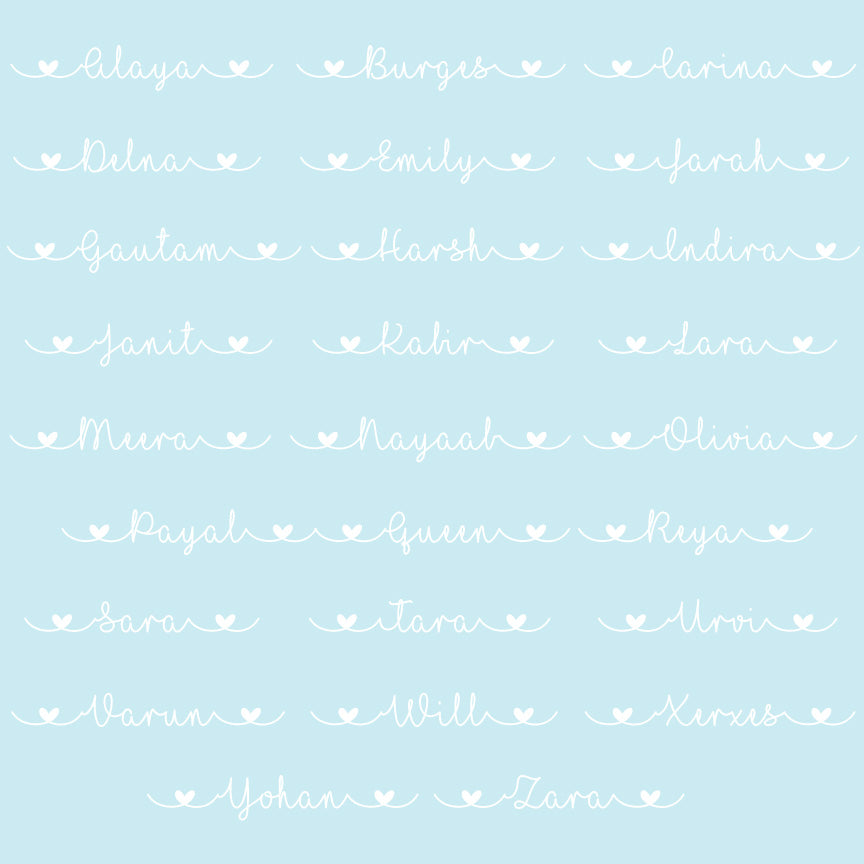 Name Plaque Cursive - Double Name