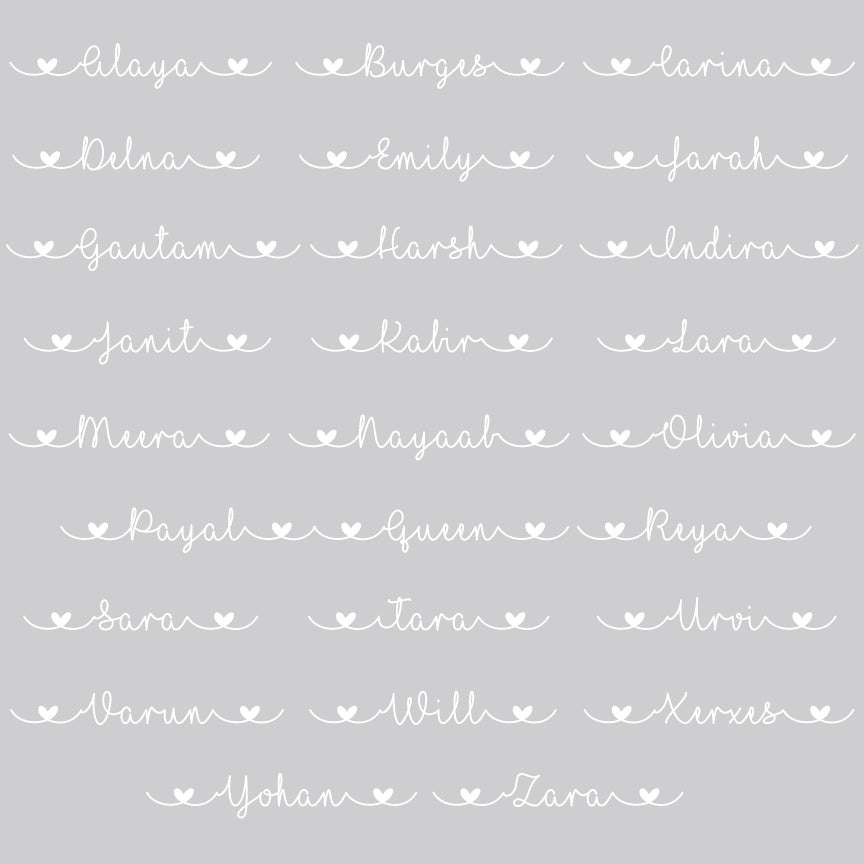 Name Plaque Cursive - Double Name