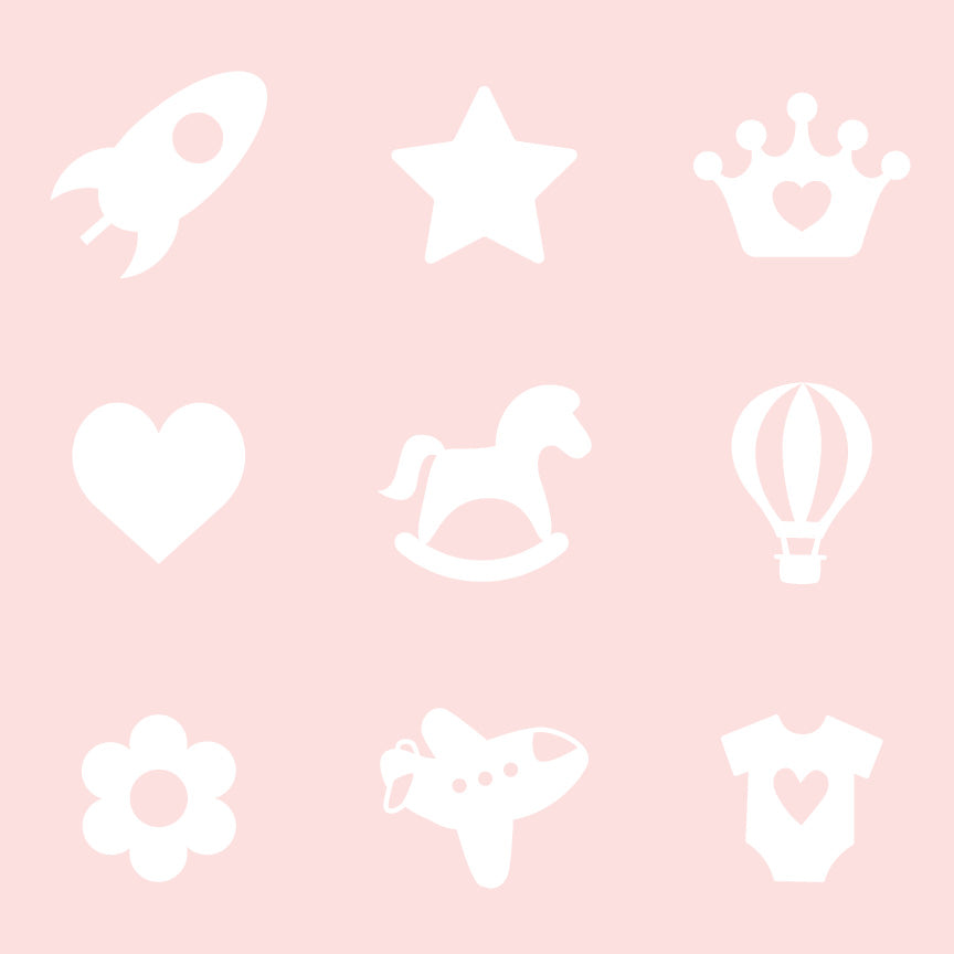 Flag Bunting - Pink & Grey