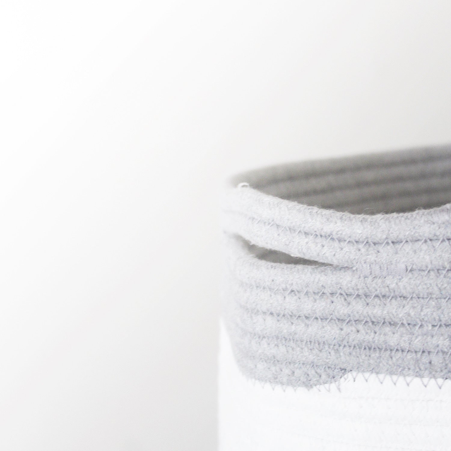 Personalized Storage Basket - Small - Cursive - Grey