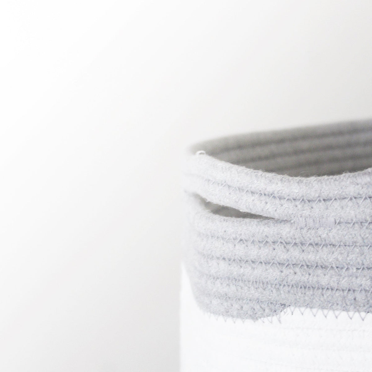 Christmas Basket - Small - Santa - Grey