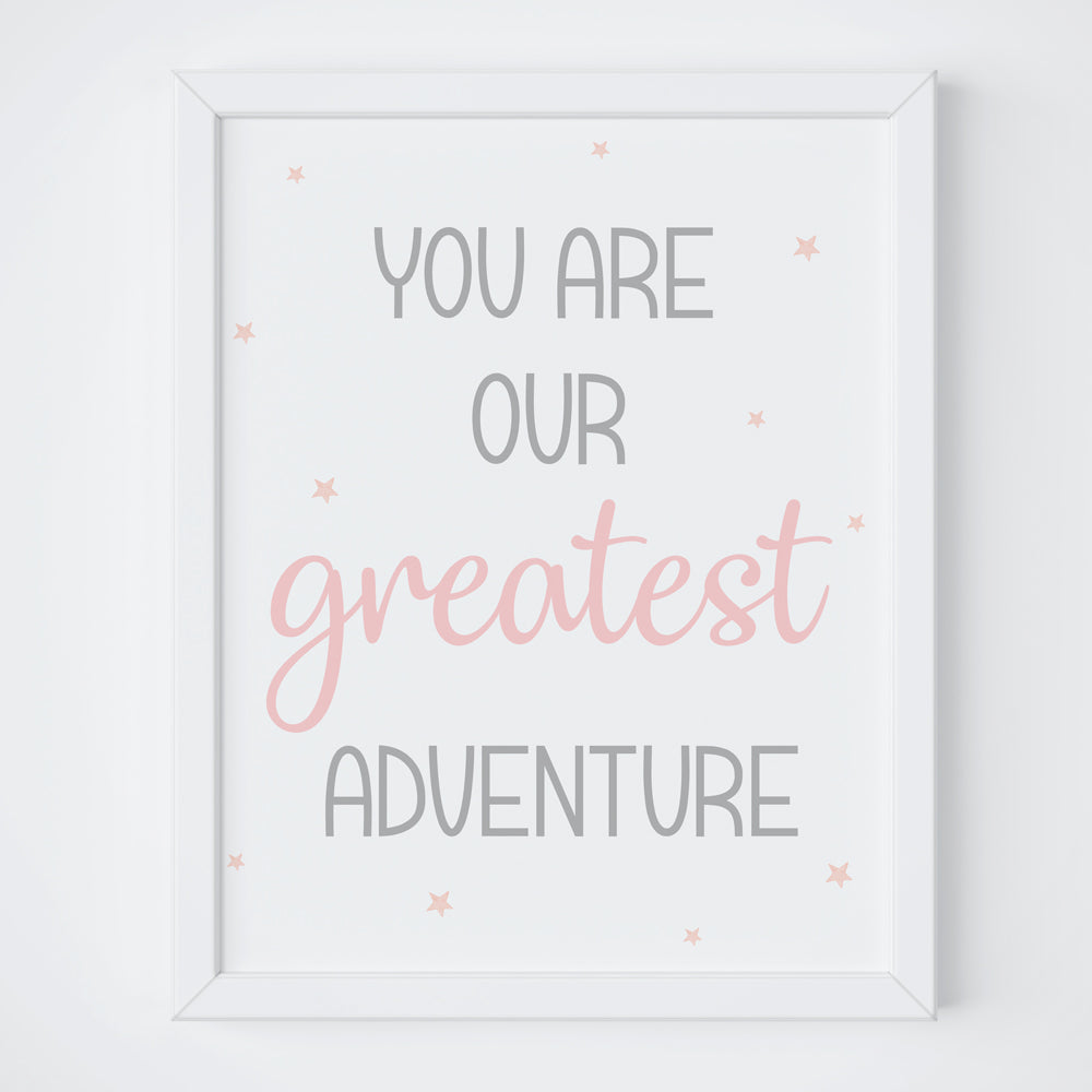 Oh, the places you will go - Frame Set - Pink