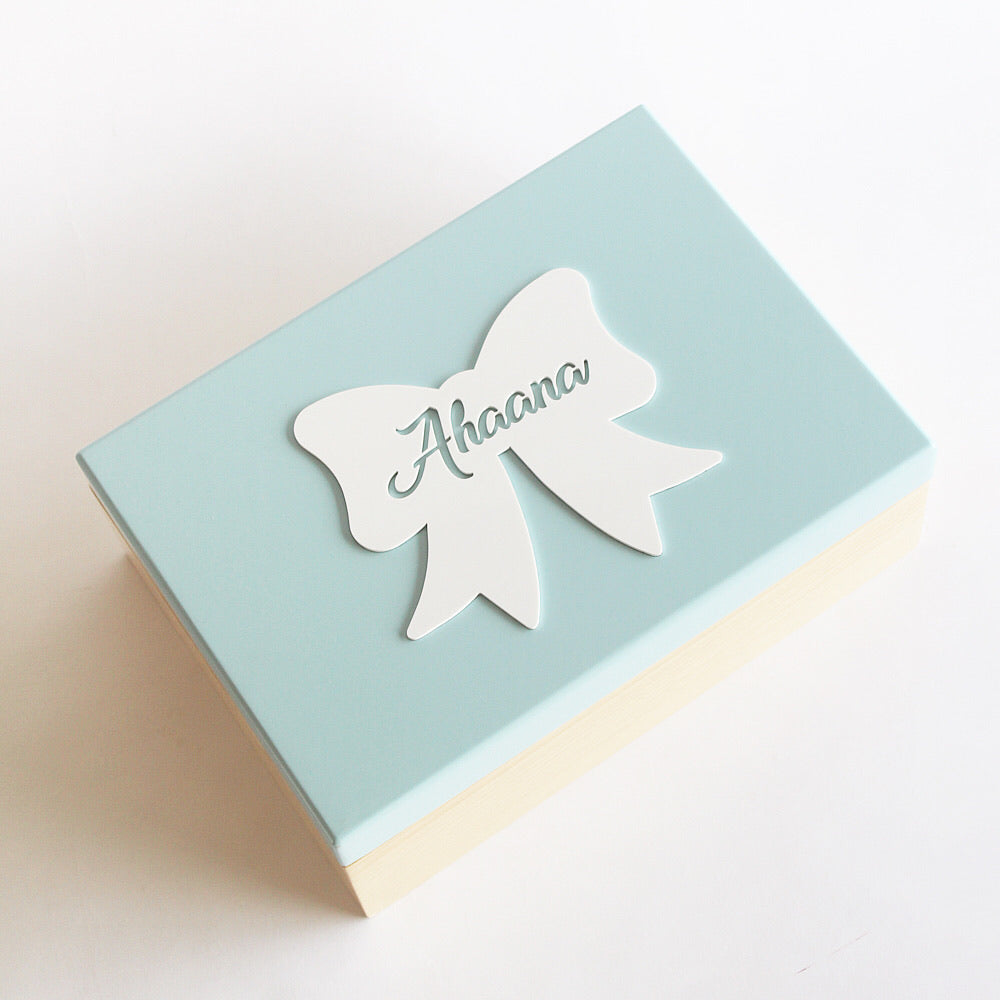 Personalized Storage Box - Bow Theme