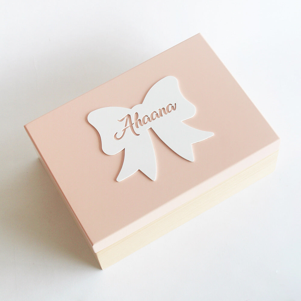 Personalized Storage Box - Bow Theme