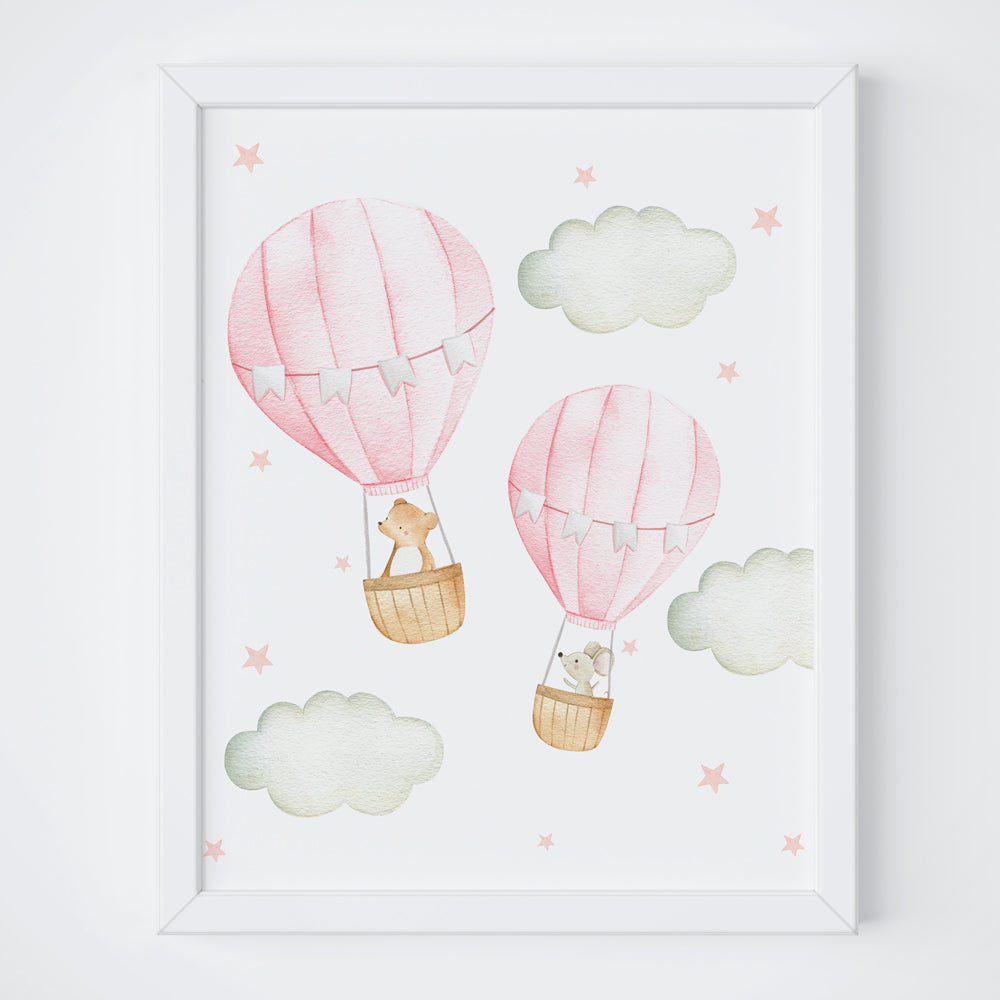 Oh, the places you will go - Frame Set - Pink